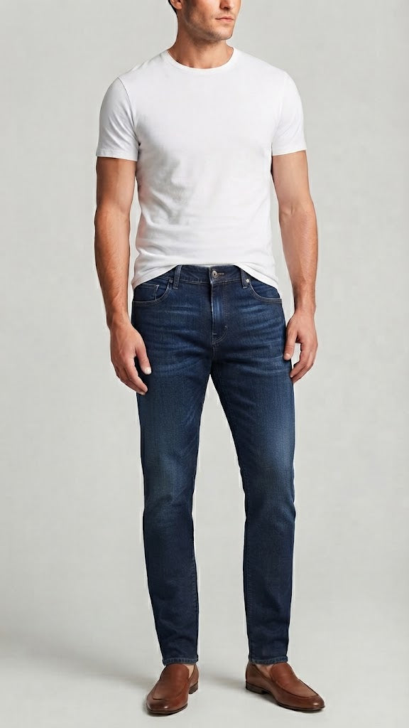 Jeans Denim Azul Oscuro Seleceted Hombre 7367