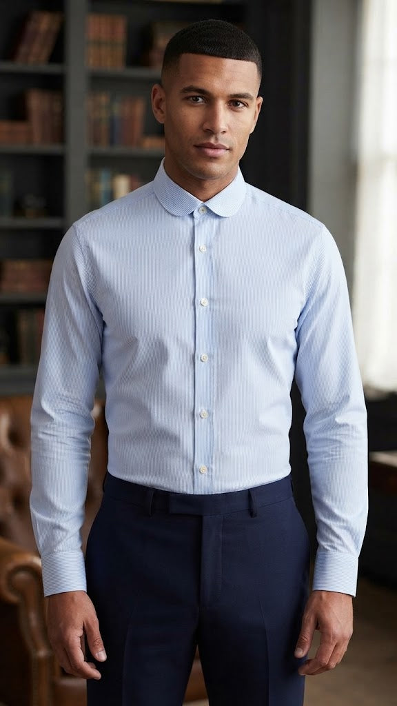 Camisa Azul Selected Hombre 8582