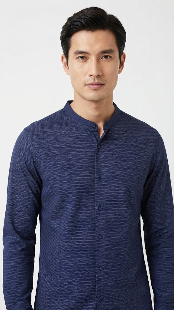 Camisa  Selected Azul Eléctrico Hombre 8295