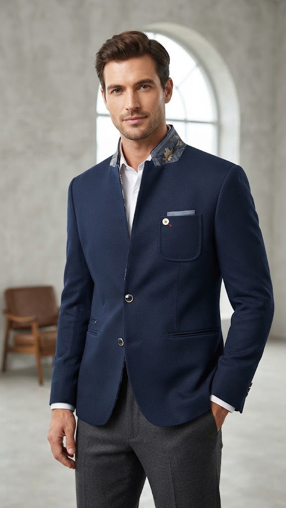 Blazer Azul Marino Selected Hombre 0004