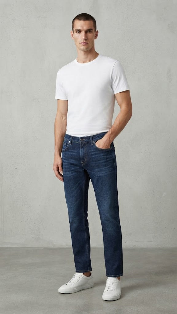 Jeans Denim Azul Oscuro Seleceted Hombre 5327