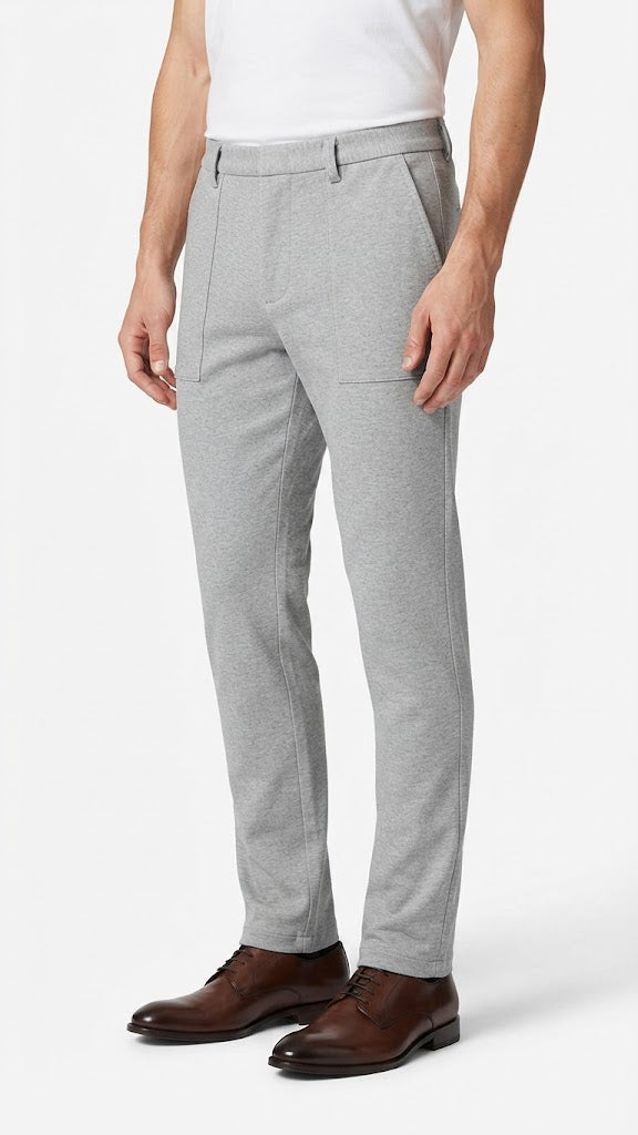 Pantalon Gris Claro Selected Hombre  0983