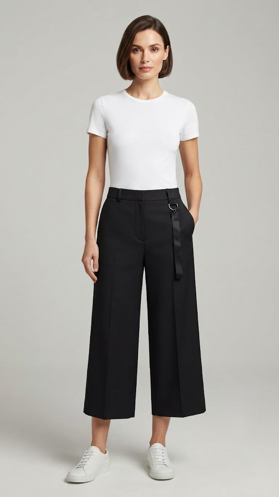 Pantalon Negro Selected Mujer 3689