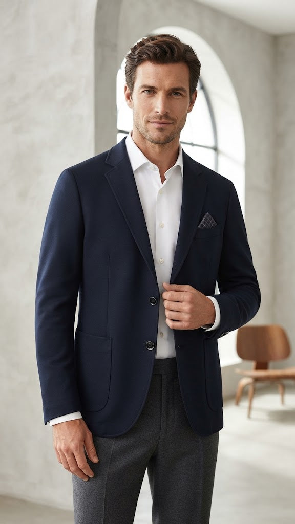 Blazer Azul Marino Selected Hombre 7515
