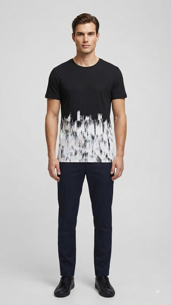 Polera Negra Selected Hombre 8119
