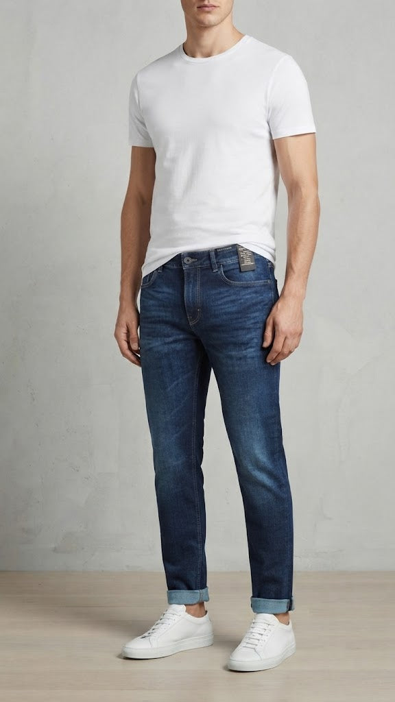 Jeans Denim Azul Medio Seleceted Hombre 6385