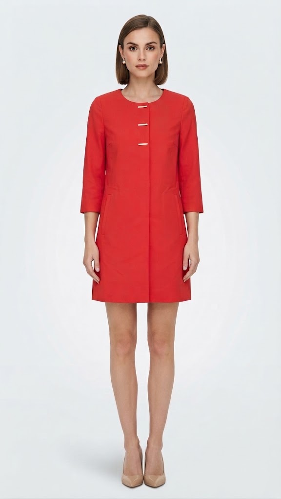 Chaqueta Casual Roja Ardiente Only Mujer 4852