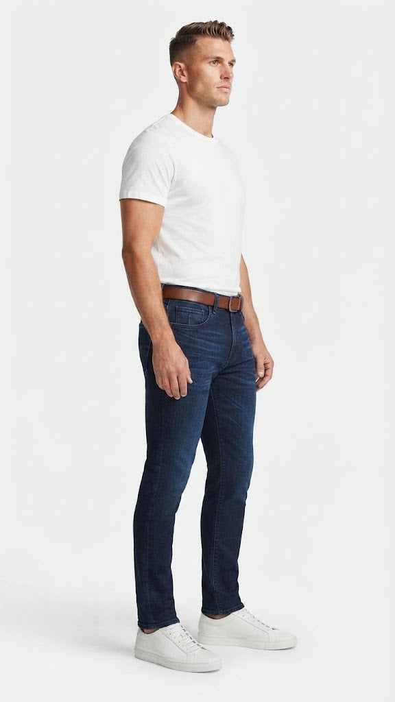 Jeans Denim Azul Oscuro Seleceted Hombre 6683