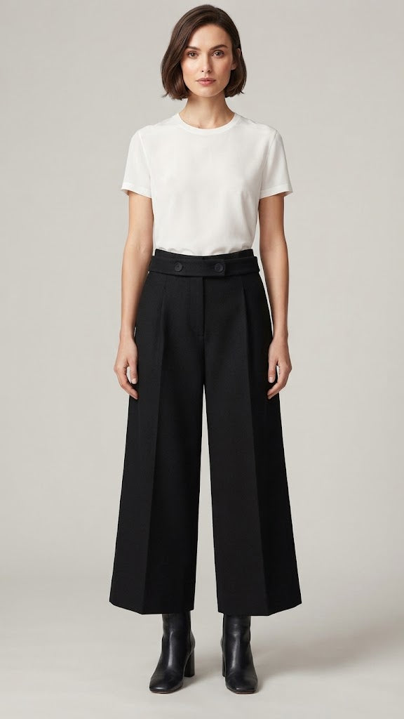 Pantalon Negro Selected Mujer 6571