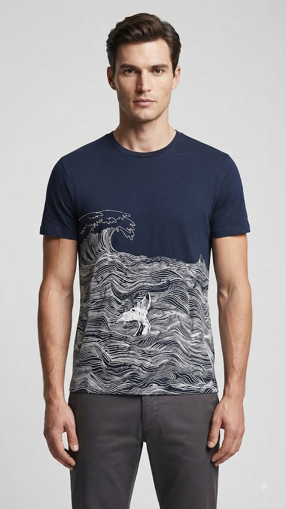 Polera Medianoche Azul Selected Hombre 2410