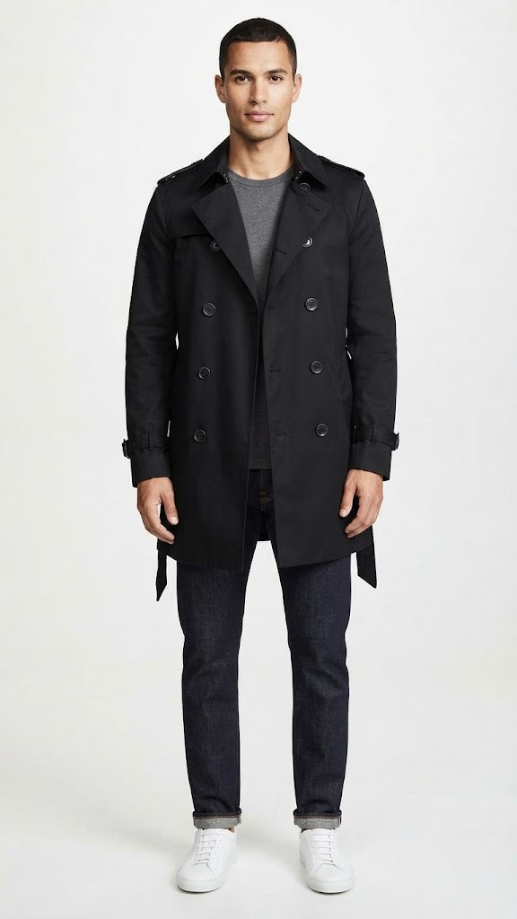 Abrigo Negro Selected Hombre 4800