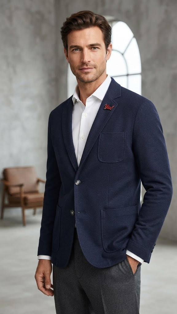 Blazer Azul Marino Selected Hombre 0330