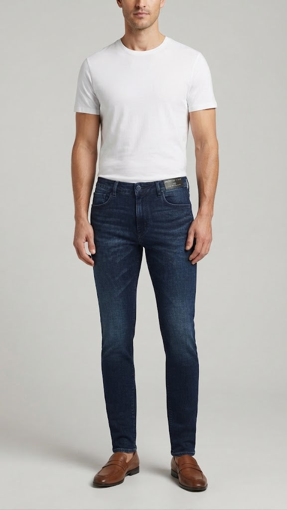 Jeans Denim Azul Medio Selected Hombre 1457
