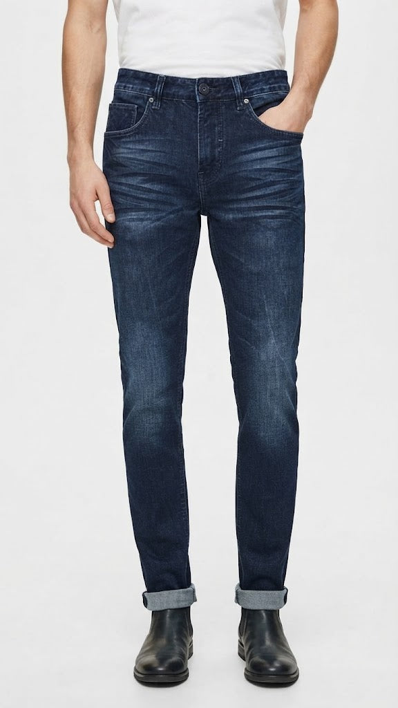 Jeans Denim Azul Oscuro Seleceted Hombre 0364