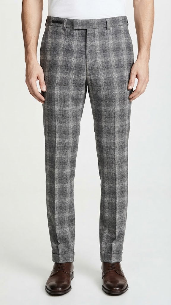 Pantalon Casual Selected Gris Jaspeado Medio Hombre 8277