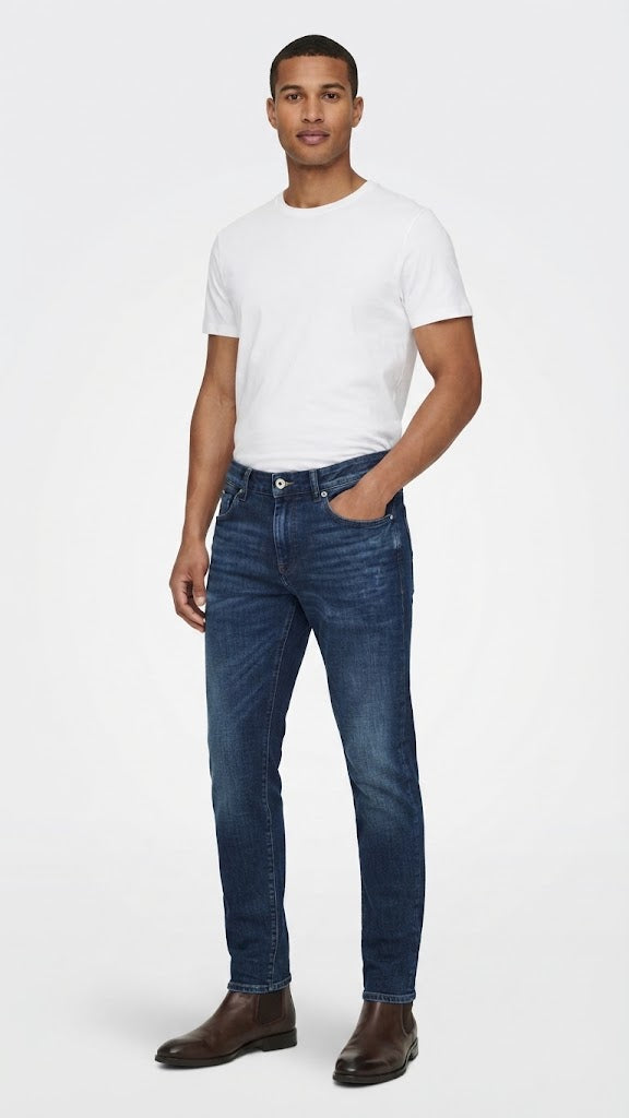 Jeans Denim Azul Oscuro Seleceted Hombre 9206