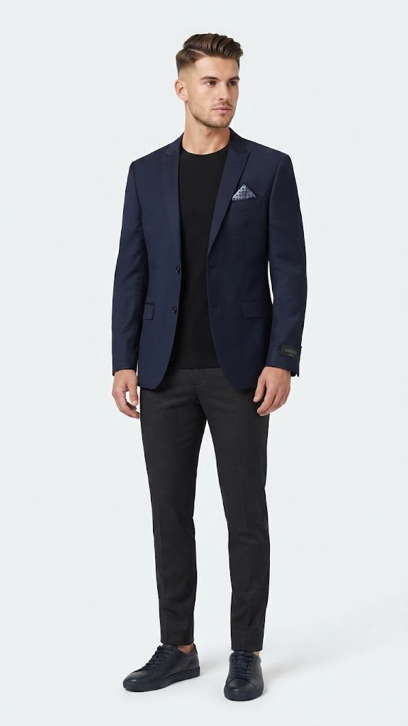 Blazer Casul Gris Carbón Jaspeado Selected Hombre 2565