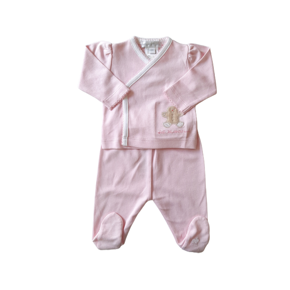 Pijama Babycottons Set Ginger Batita ML Rosa