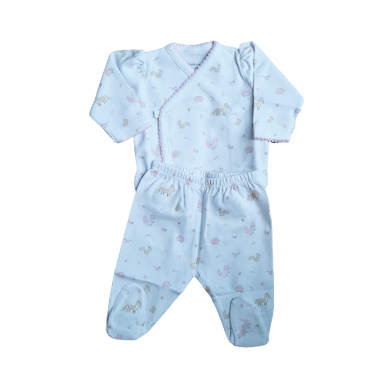 Set Babycottons Forest Friends Blanco Rosa