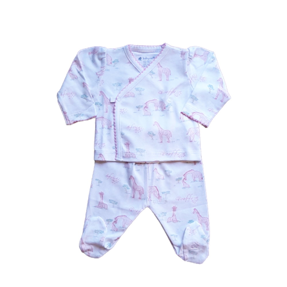 Pijama Babycottons Set On Safari Sleep ML Rosa