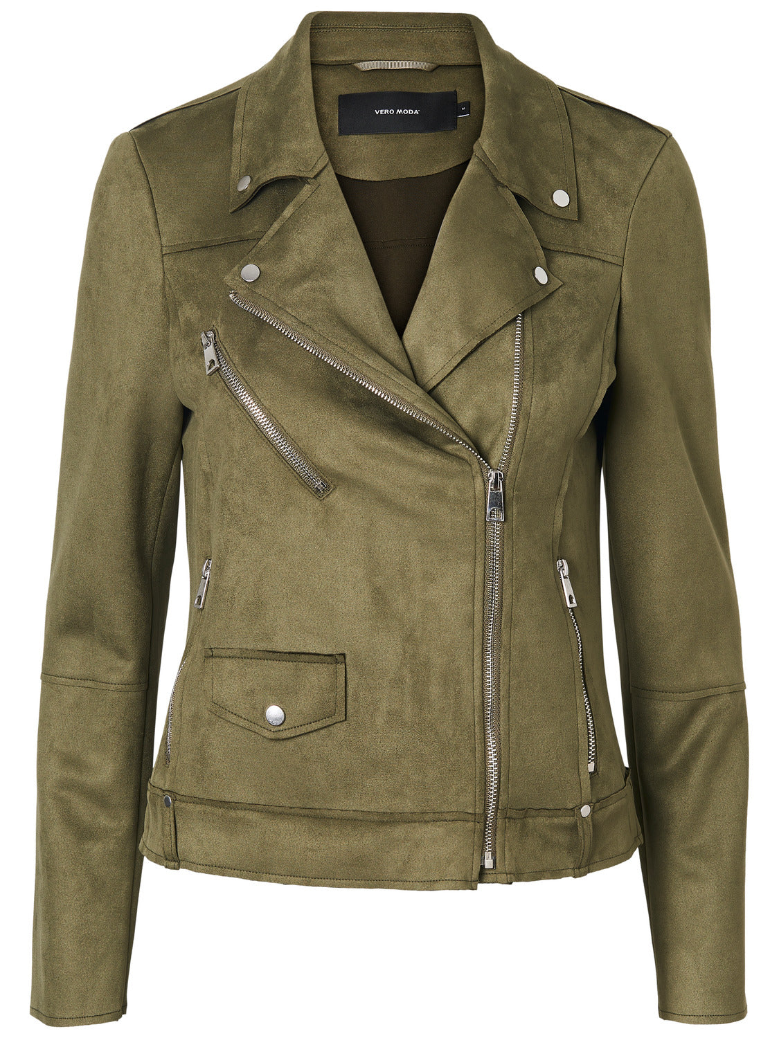Chaqueta Gamuzada Vmtilla Short Faux verde