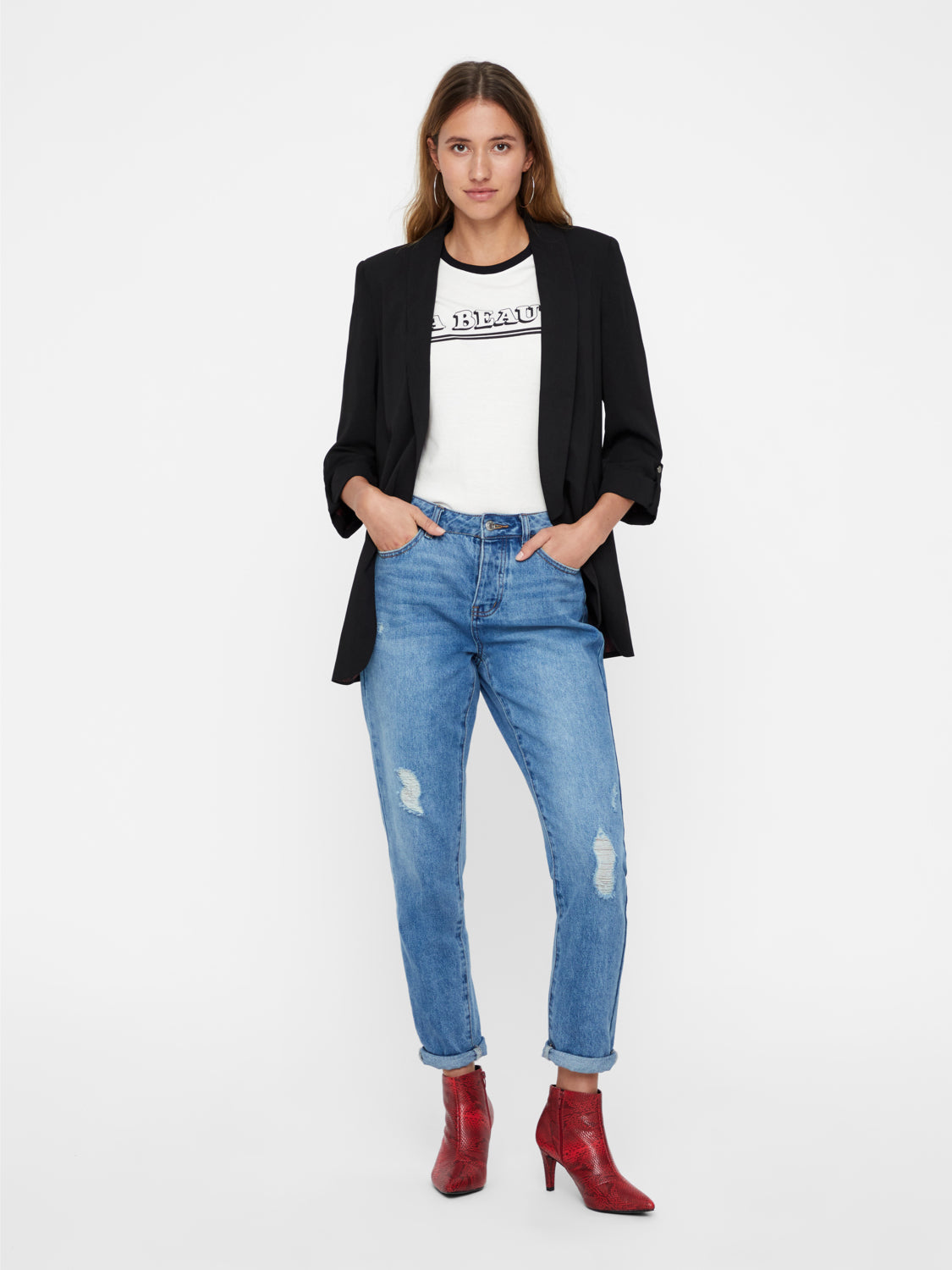 Blazer Vmnew Yiki 3/4 - Aop Leo Lining
