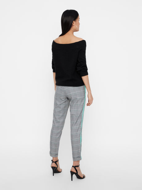 Pantalon Vmmaya Mr Loose Estampado de Recuadros