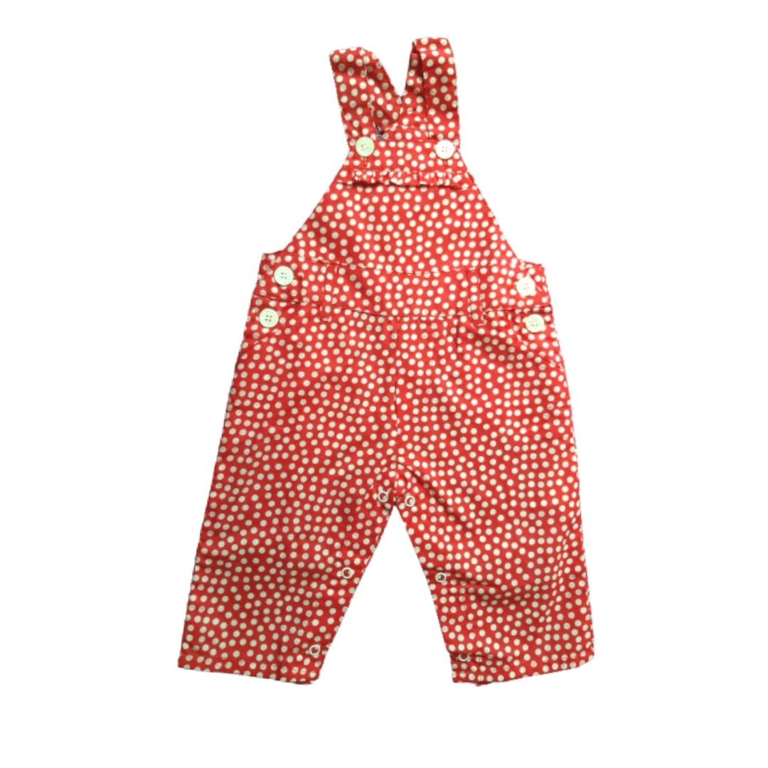 Jardinera Babycottons Overall Luna Rojo
