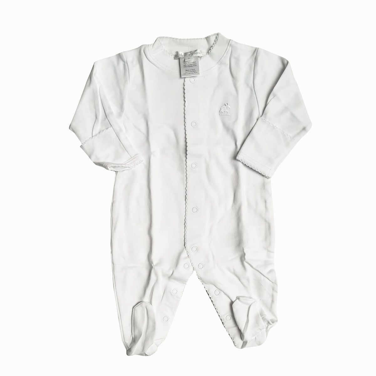 Enterito  Babycottons Footie Basic c/Pie Blanco