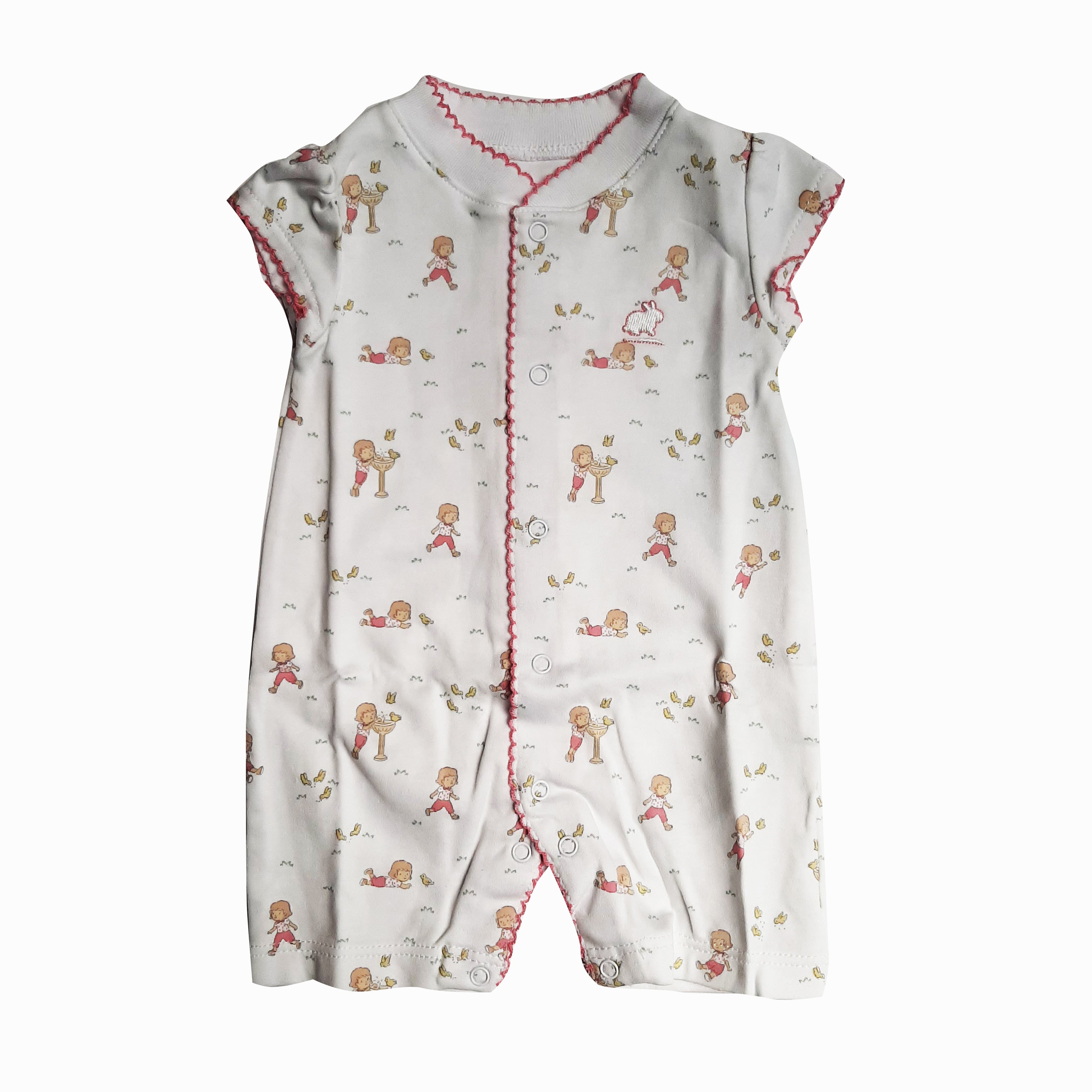 Paticorto Babycottons Basic  at the Park Blanco Rosa .