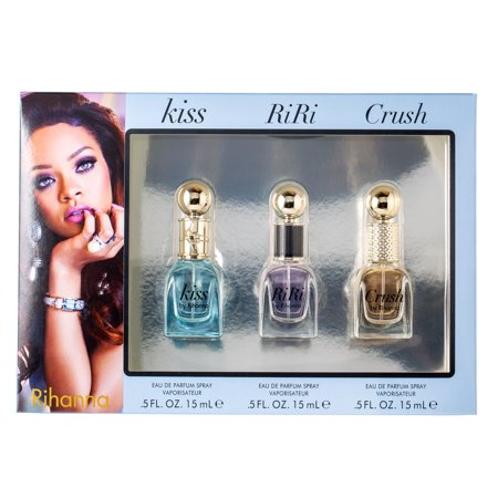 Rihanna Estuche Miniaturas  3x 15ml Mujer (riri, riri kiss,c