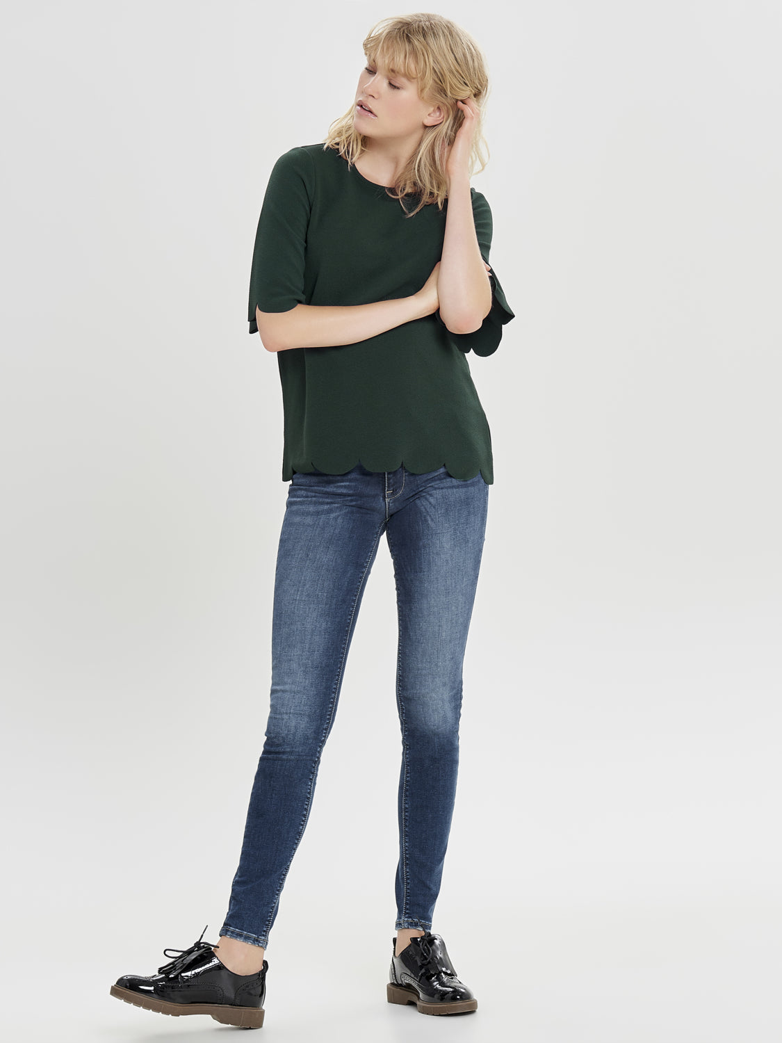 Pantalon Jeans Onlcorin Mid Waist
