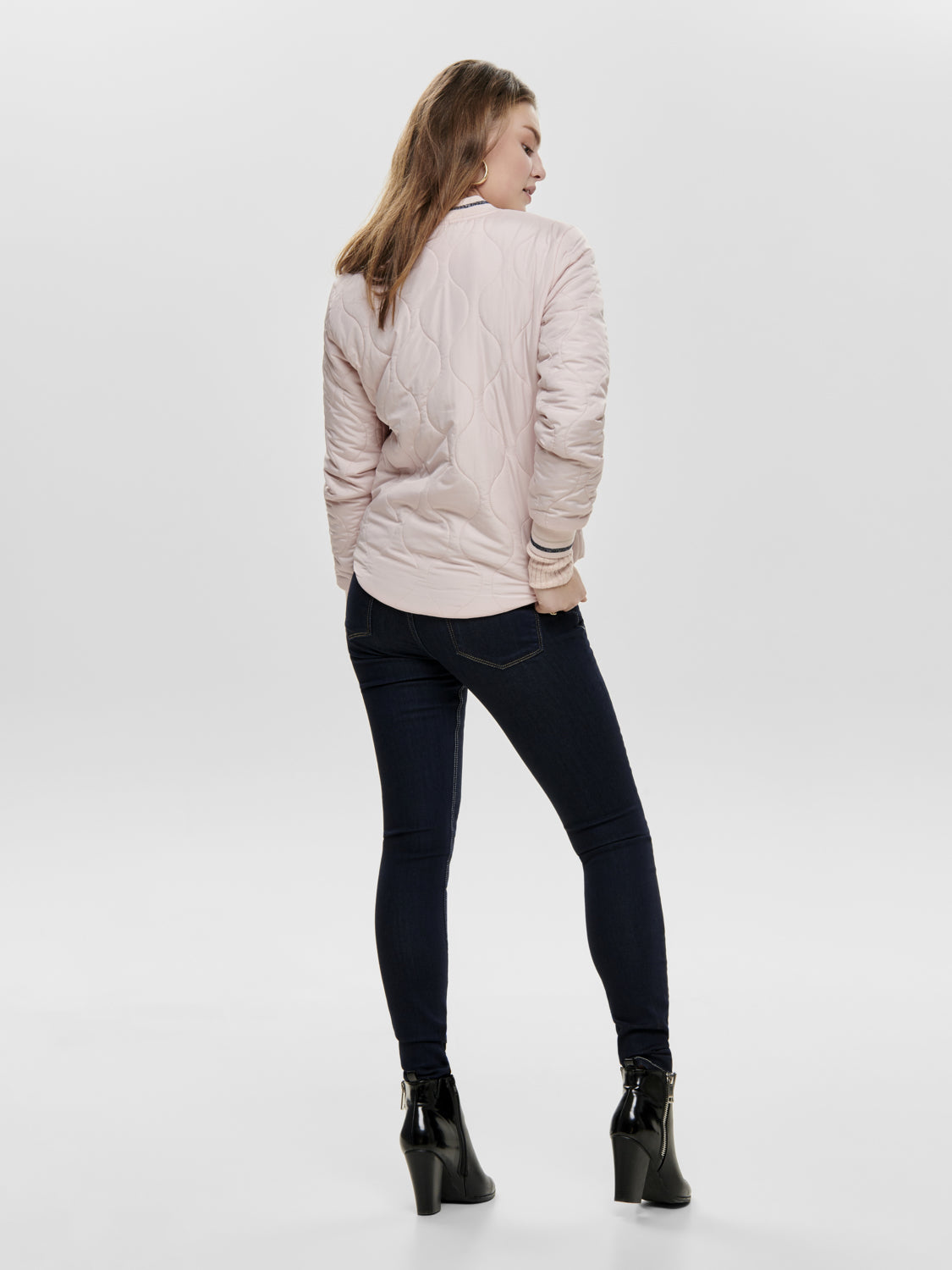 Chaqueta Bomber Onldorah Rosa Vieja