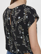 Polera Jacqueline De Yongwin Treats S/S O-Neck Estampado Field Flowers