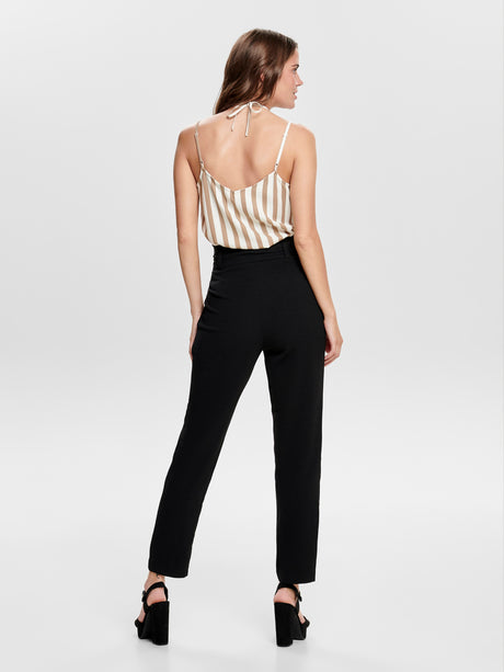 Pantalon Onlpiper Hw Paperbag Negro