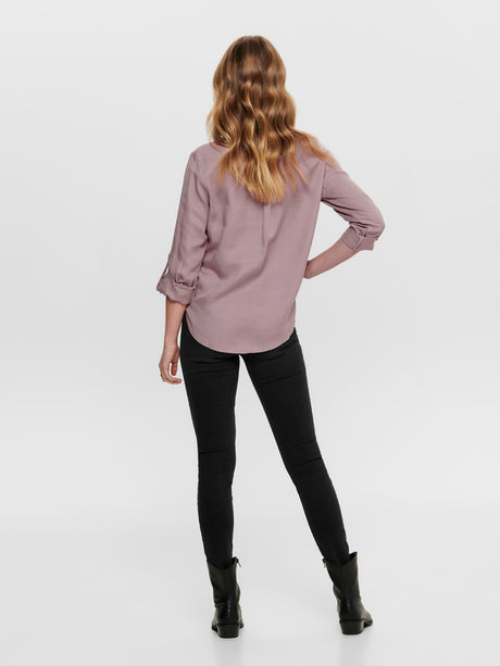 Camisa de Algodón Onlvega L/S Purpura