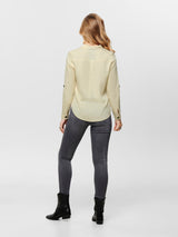 Camisa de Algodón Onlvega L/S Almendra