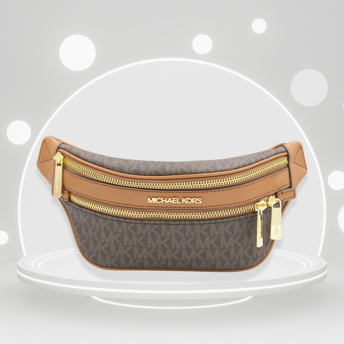 Banano Michael Kors KENLY Waist Pack Xbody Brown SmColor BROWN