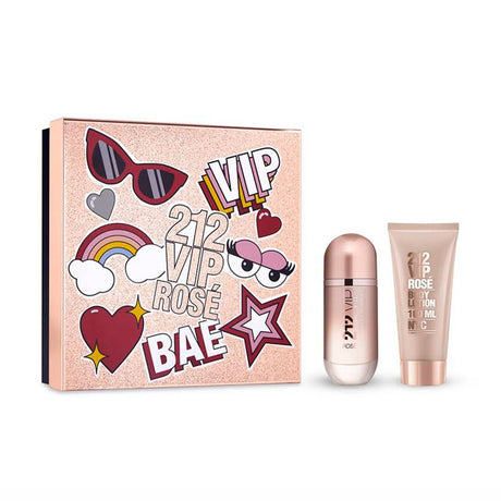Estuche 212 Vip Rosé EDP Mujer 80 Ml +100 Ml B/L