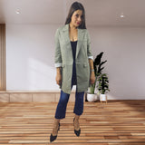 Blazer Vero Moda Verde Style BETTY 3/4 LONG BLAZER(BN-EC-2)
