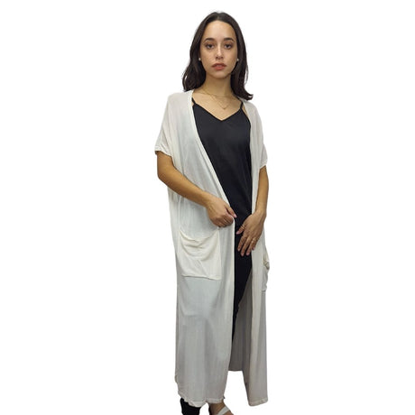Tapado  Vero Moda Blanco  Style YETTA LONG KNIT CARDIGAN(VMC-NE-EC-3)