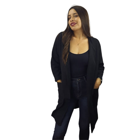Blazer Vero Moda Negro Style NIGEL 7/8 SWEAT COAT(UM)