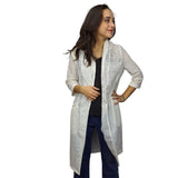 Blazer Vero Moda Blanco  Style WING 3/4 BLAZER(NE-CT-3)