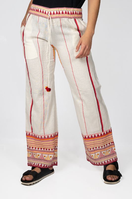 Pantalon Rapsodia Maya Nayar Crudo