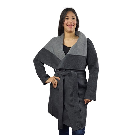 Blazer Vero Moda Gris  Style CONTRAST L/S DF WOOL COAT(VMC-NL)