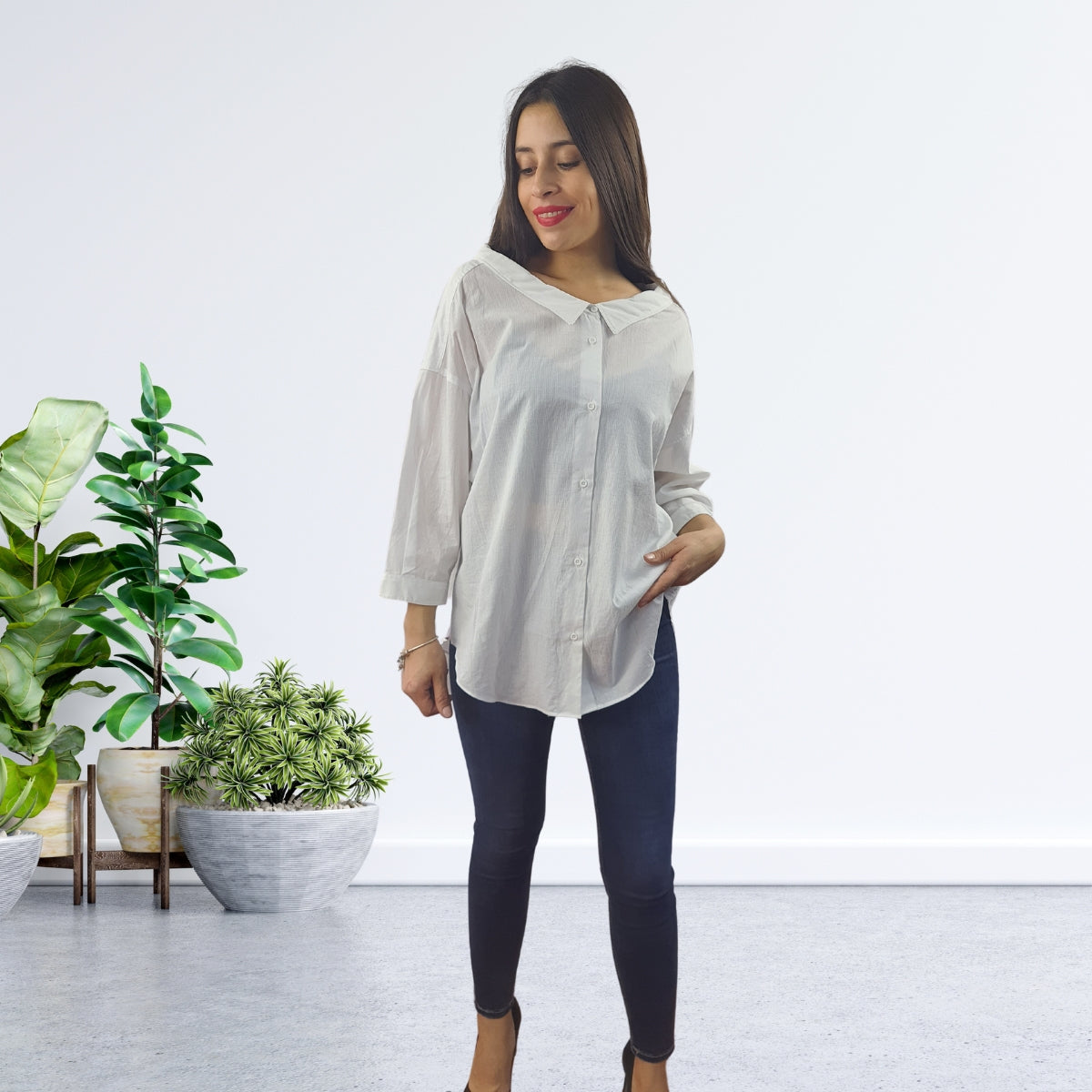 Blusa Vero Moda Blanco Style SURPRISE 3/4 SHIRT(TP)