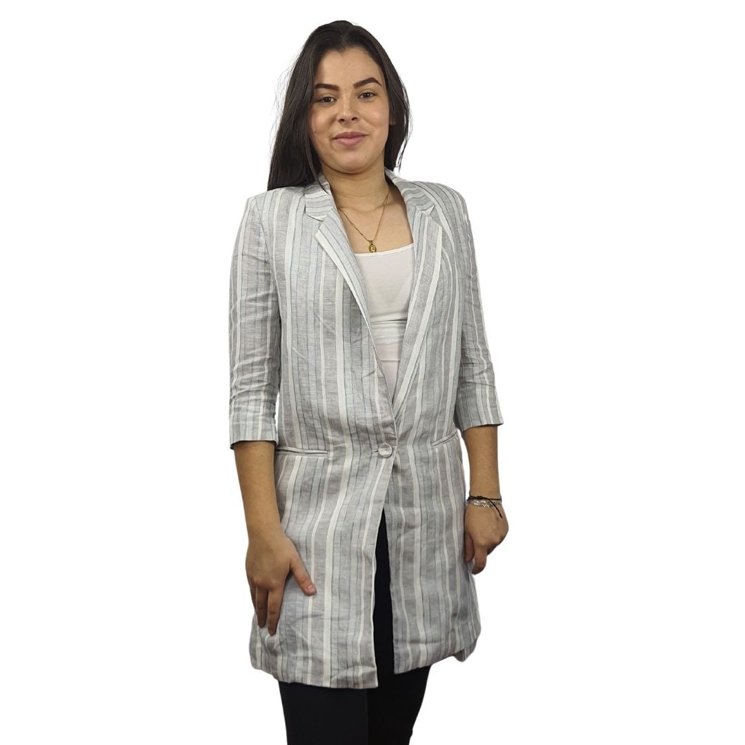 Blazer Vero Moda Gris Claro Style HECATE 3/4 BLAZER(VMC-NE-EC-3)