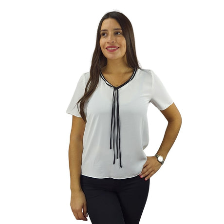 Blusa Vero Moda Blanca Style POPPY S/S TOP(SL)