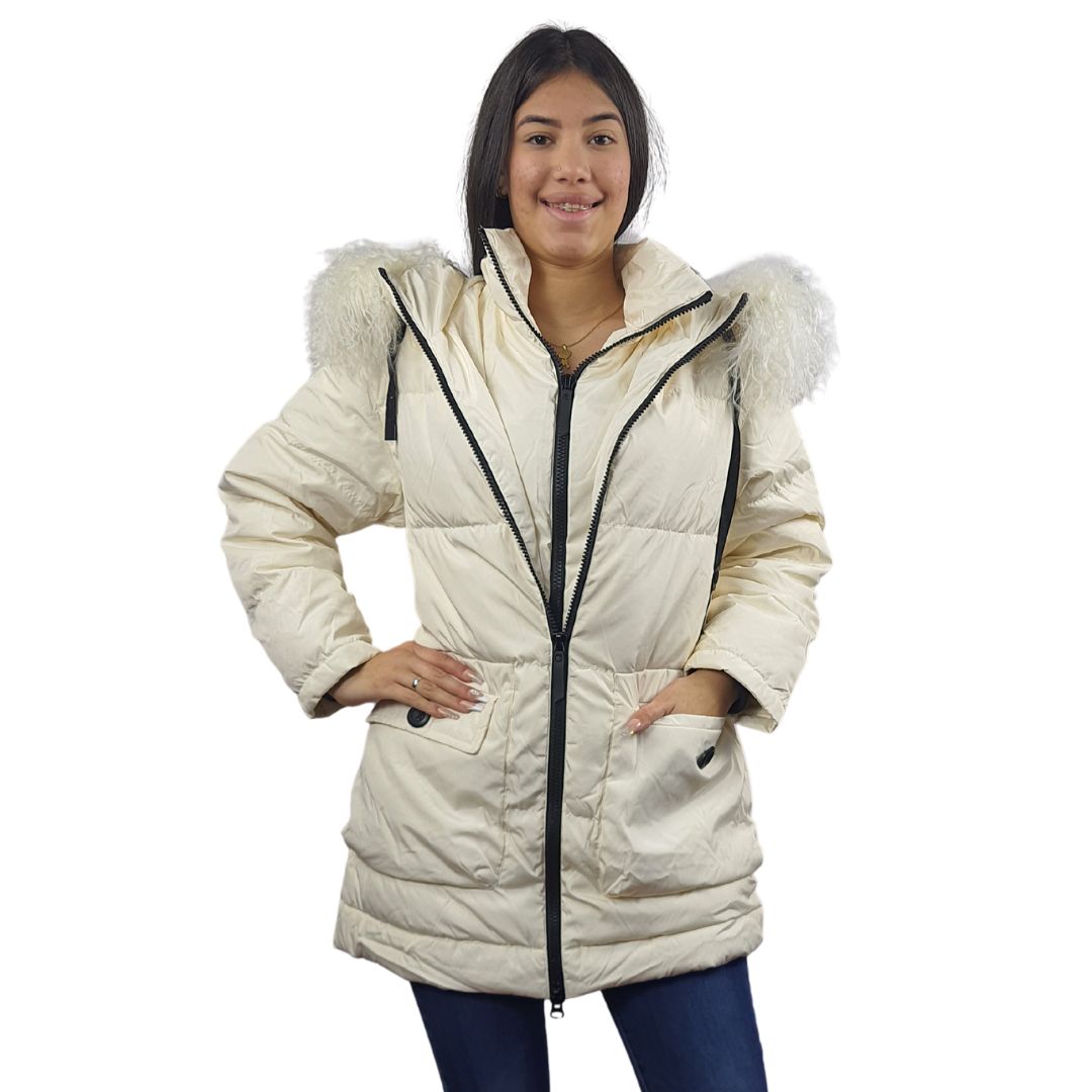Parka Vero Moda Blanco Style LOBSTER 3/4 DOWN COAT(AL)