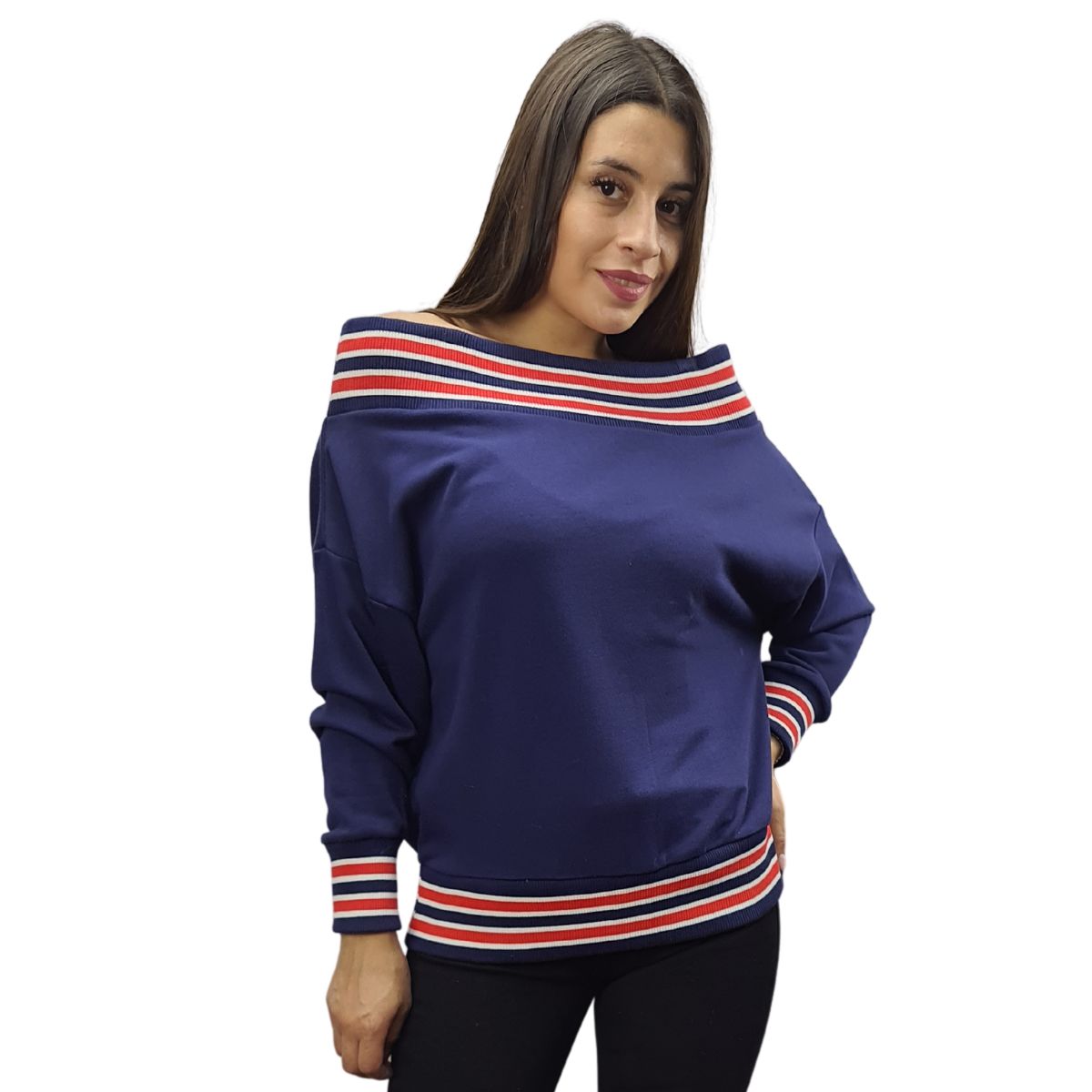 Sweater Vero Moda Azul Oscuro Style MOLIANA L/S SWEAT(LL)